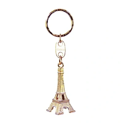Image de Oleanderhof Porte clés Tour Eiffel en or Souvenir de Paris Voyage Vacances France Mini Eiffel, or, 5 cm