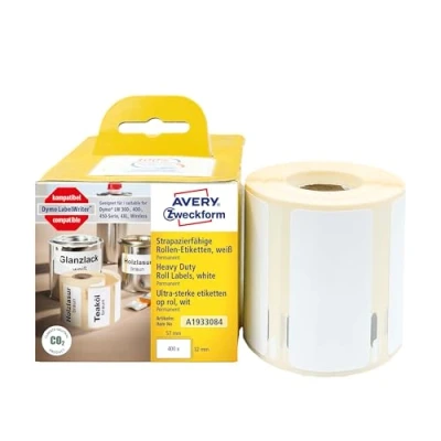 Image de AVERY 400 Étiquettes Ultra Résistantes en Rouleau Imprimante Dymo Label Writer Format 57 x 32 mm