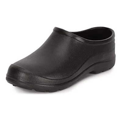 Image de Ladeheid Sabots de Jardin Légers pour Femmes et Hommes en EVA Confortables Pantoufles LADW001 (Noir, 37 EU)