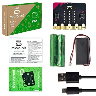 Image de KEYESTUDIO BBC Micro:Bit V2.2 Go Kit avec Carte de développement Micro Bit V2 pour Le Codage et la Programmation