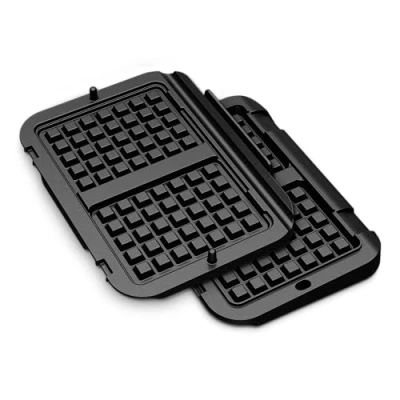Image de Tefal XA7308 OptiGrill Plat à gaufres, noir