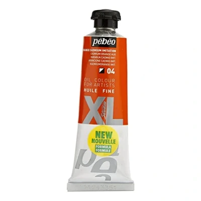 Image de Pébéo Huile Fine XL 37 ml Peinture à l’Huile Orange Cadmium Imitation