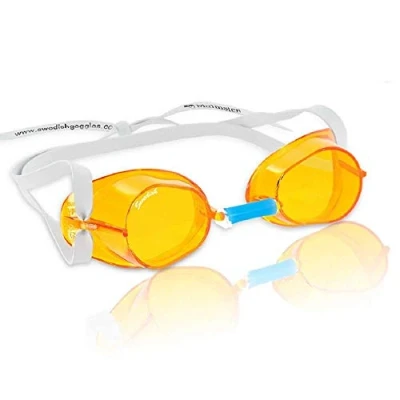 Image de Malmsten Lunettes suédoises classiques de natation Kit montage (orange)