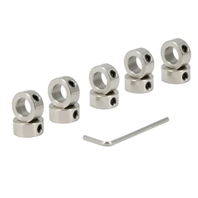Image de Zeberoxyz Lot de 10 colliers verrouillage T10 en acier inoxydable pour imprimante 3D Argenté mm