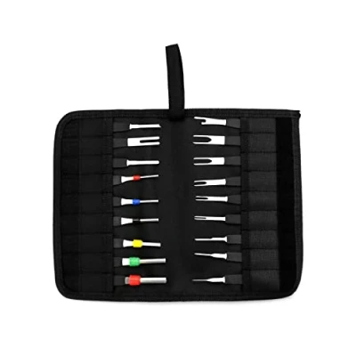 Image de QWORK® Terminal Removal Tool Kit, Kit de 18 Outils Extracteur Cosses, Démontage Câblage Electrique pour Voiture