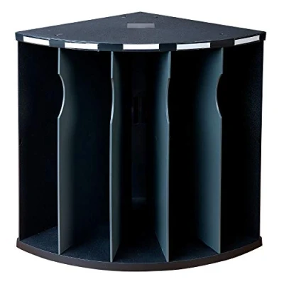 Image de Exacompta Réf. 393714D Lot de 3 trieurs ergonomiques 5 compartiments en quart cercle The Corner ECOBLACK dimensions 360 x 295 60 mm couleur noir/gris souris