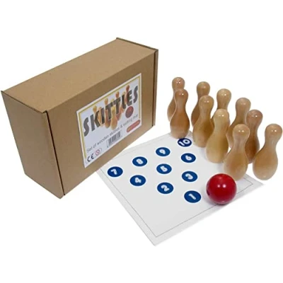 Image de Brimtoy Jeu de quilles en bois/jeu bowling à dix broches