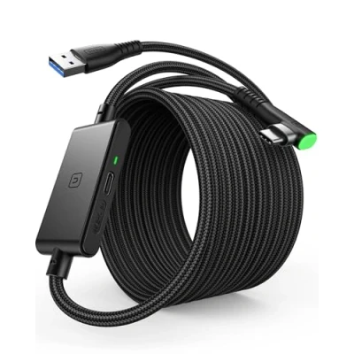 Image de INIU Câble de liaison pour Meta Oculus Quest 2 Pico 4 et PC Gaming Steam VR Charge Rapide