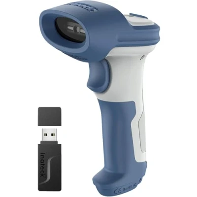 Image de Inateck 2D Scanner de Code Barres sans Fil, Bluetooth 5,0 et 2,4Ghz, BCST 73