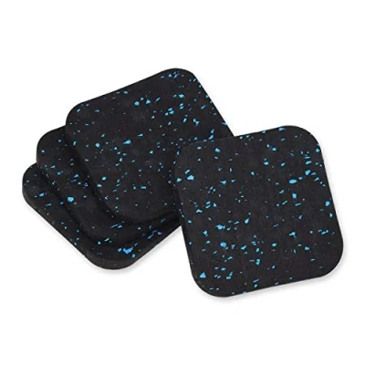 Image de SCSpecial Lot de 4 tapis course en caoutchouc absorbant les chocs