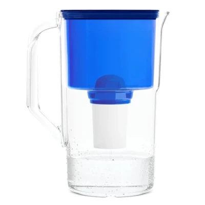 Image de Wessper Carafe Filtrante Aqua Classic Capacité de 2,5l Bleue avec 1 Cartouche Filtre d&#039;Eau Inclus Water Filter Caraffe d Eau Sans BPA Compatible Brita DAFI etc