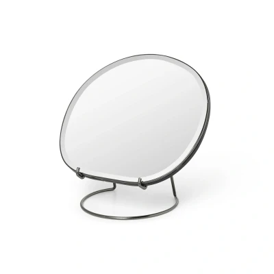 Image de ferm LIVING Miroir de table Pond, chrome, largeur 21 cm, verre
