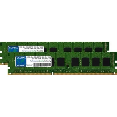 Image de 8Go (2 x 4Go) DDR3 1066MHz PC3 8500 240 PIN ECC DIMM (UDIMM) MÉMOIRE KIT POUR APPLE MAC PRO (DÉBUT 2009 MI 2010 2012)