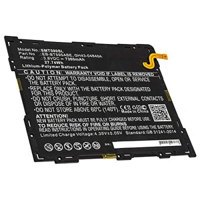 Image de subtel® Batterie Remplacement pour Samsung SM T590 Galaxy Tab A 10.5 Wi FI, T595 LTE Accu Rechange EB BT595ABE, GH43 04840A 7300mAh Tablette Battery Reader Book
