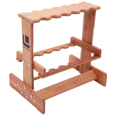 Image de Présentoir de cannes Ultimate Compact Wooden Rod Rack Rangement canne a pêche