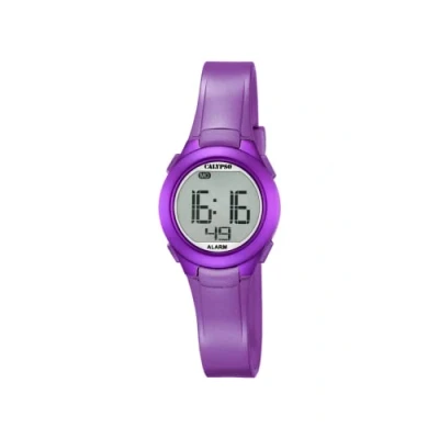 Image de CALYPSO Unisexe Montre écran LCD Affichage numérique et Sangle en Plastique Violet Cadran k5677/2