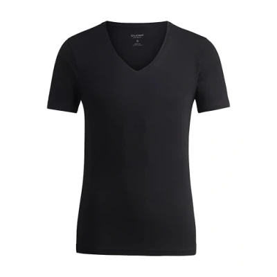 Image de OLYMP T shirt à manches longues Level.Five, uni, coupe corporelle, Noir 68., XL
