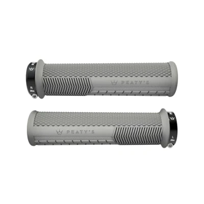 Image de Peaty&#039;s Monarch Grips Gris/moleté/Fin Contrôle de la Course, durables, Barres Doigts ergonomiques, Coussinet Pouce Confortable, équitation Toute journée, Tous Temps et Terrain, VTT,