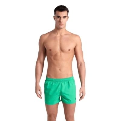 Image de arena Maillot de Bain pour Hommes Fundamentals Plage et Piscine, Short en Tissu Doux, Recyclé à Séchage Rapide, Court avec Slip Intérieur Maille