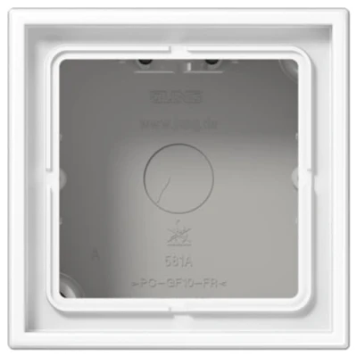Image de JUNG Ls58 1 Aww saillie Coque avec Cadre pour Prise Murale
