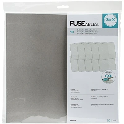 Image de We R Memory Keepers fuseables Transparent 10 pièces Feuilles 12 x 30,5 cm