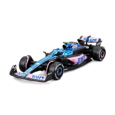 Image de BBURAGO Formule 1 Alpine 2023 de Pierre Gasly Reproduction véhicule à 1/43 Collection Racing Jouet pour Enfant Collectionner partir 3 Ans 38072G, Bleu #Gasley