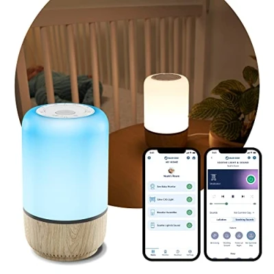 Image de Maxi Cosi veilleuse Musicale Soothe, bébé intelligente, machine à bruits blancs pour bébé, fait partie de Connected Home, Compatible avec Alexa et Google Assistant