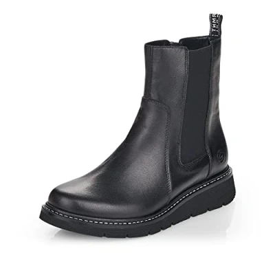 Image de Remonte Femme D3970 Bottine Chelsea, Schwarz/Schwarz / 01, 41 EU
