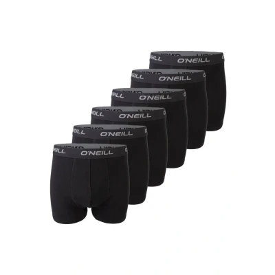 Image de O&#039;Neill Lot de 6 boxers sport unis pour homme M L XL XXL 95 % coton Noir Rouge Bleu, (6990),