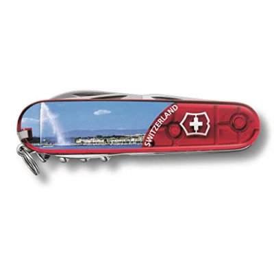 Image de Victorinox, Climber, Couteau de Poche Suisse, Multifonction, Léger, 14 Fonctions, Grande lame, Tire bouchon, Ouvre boîtes