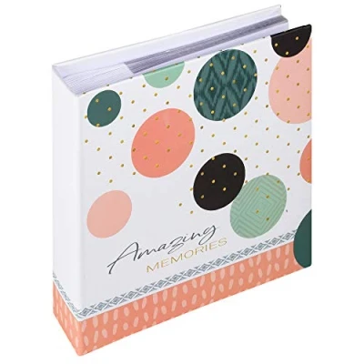 Image de Walther Design Album photo rose saumon 200 photos 10 x 15 cm Mémo Insert Amazing Memories ME 486 R