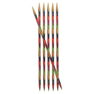 Image de KnitPro KP20103 Symphonie Aiguille Double Pointe Bois Multicolore 38,5 x 5,5 1,6 cm