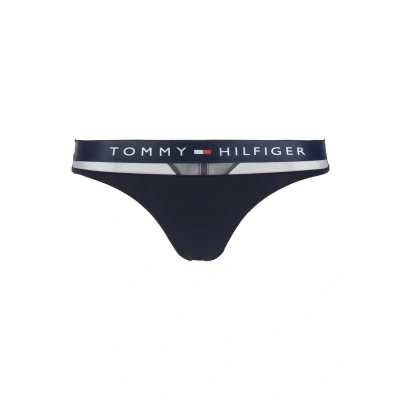Image de Tommy Hilfiger Sheer FLEX Thong String, Femme, Taille: XS, Navy blazer