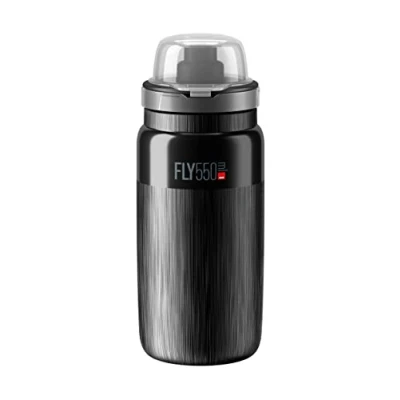 Image de Elite Fly Tex MTB Bouteille d&#039;eau Mixte, Transparent, 550 ML