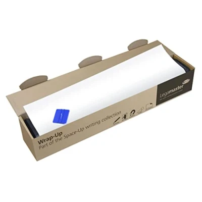 Image de Legamaster Wrap Up Film pour tableau Blanc statique auto adhésif 101 x 150 cm effaçable et réinscriptible Magnétique Sans PVC en polypropylène