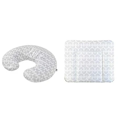 Image de Rotho Babydesign Ensemble Coussin d&#039;Allaitement Mini, Matelas à Langer Large, 180 x 33 cm, À Partir de 0 Mois, Seashell Shape