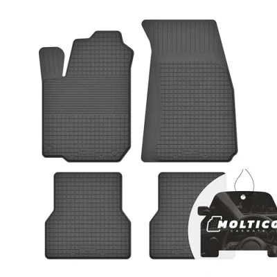 Image de Tapis de Voiture Caoutchouc avec Bordure Set 4 pièces Sol Antidérapant Adapte pour Renault Clio IV 2013 2019