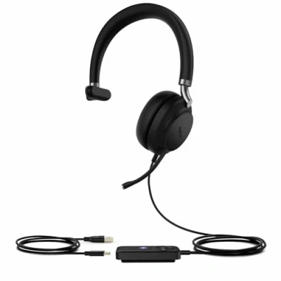Image de Yealink UH38 Mono Teams Casque Avec fil &amp;sans Arceau Bureau/Centre d&#039;appels Bluetooth Noir Neuf
