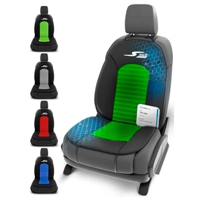 Image de Walser CarComfort Housse de siège Voiture S Race, Mention Très Bien* Universel et Coussin Protection pour Vert/Noir