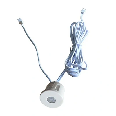Image de Mini interrupteur détecteur de mouvement infrarouge PIR LED 12 V CC Blanc