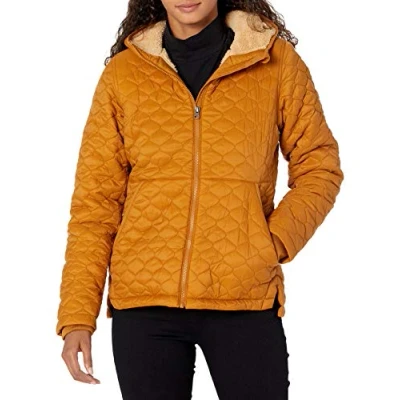 Image de Amazon Essentials Doudoune Légère et Imperméable avec Doublure Sherpa Femme, Fauve, XXL