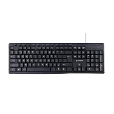 Image de GEMBIRD KB UM 107 CLAVIER USB ANGLAIS AMÉRICAIN NOIR