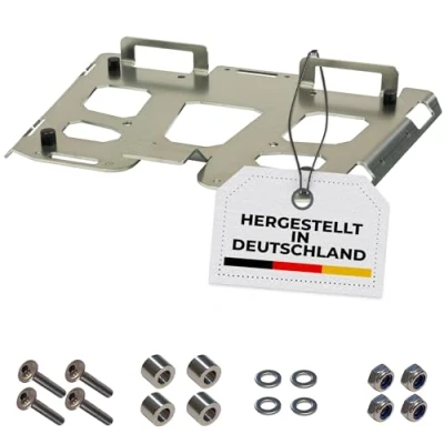 Image de PRODUDA Plaque de montage Topcase compatible avec Shad TR37 TR48 TR55 SH48 SH50 SH58X SH59X d&#039;adaptation en acier inoxydable