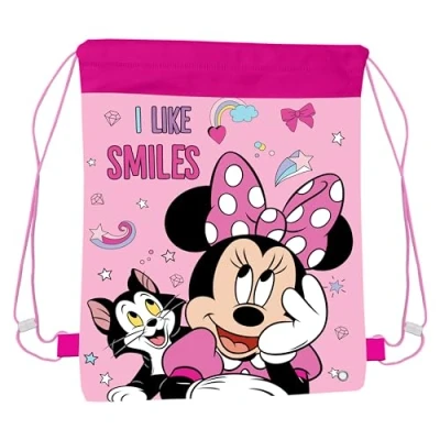 Image de Minnie Mouse Tirer Corde Sac Enfants P.E Gym Chaussure Piscine Kit Cordon Pour