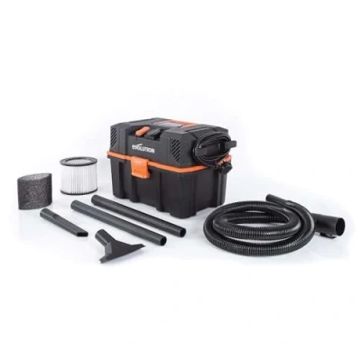 Image de Evolution Power Tools Aspirateur Eau Et Poussière, Portable Léger, Idéal Pour Aspirer La Poussière de Scie Dans Les Ateliers, Avec Prise Courant, Fonction soufflage Filaire R15VAC