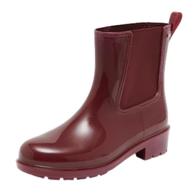 Image de Tommy Hilfiger FLAG Bottes en caoutchouc, Femme, Taille: 38, Deep Matière synthétique