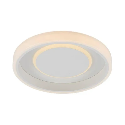 Image de Lindby Plafonnier LED Wikani, blanc, RVB, CCT, intensité variable