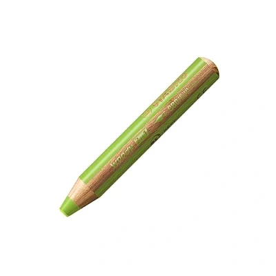 Image de Crayon de couleur STABILO woody 3in1 Lot x 5 crayons coloriage Vert anglais extra clair