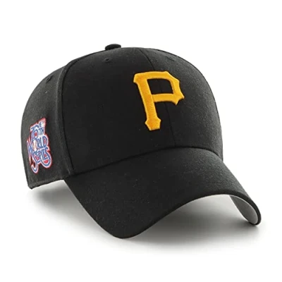 Image de &#039;47 Pittsburgh Pirates Black MLB Sure Shot Most Value P. Snapback Cap One Size