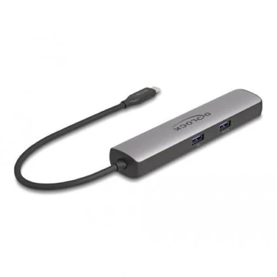 Image de DeLOCK Station d&#039;accueil USB 40 Gbps Type C 8K HDMI / 10 2,5 Gigabit LAN PD 3.0 100 W Neuf